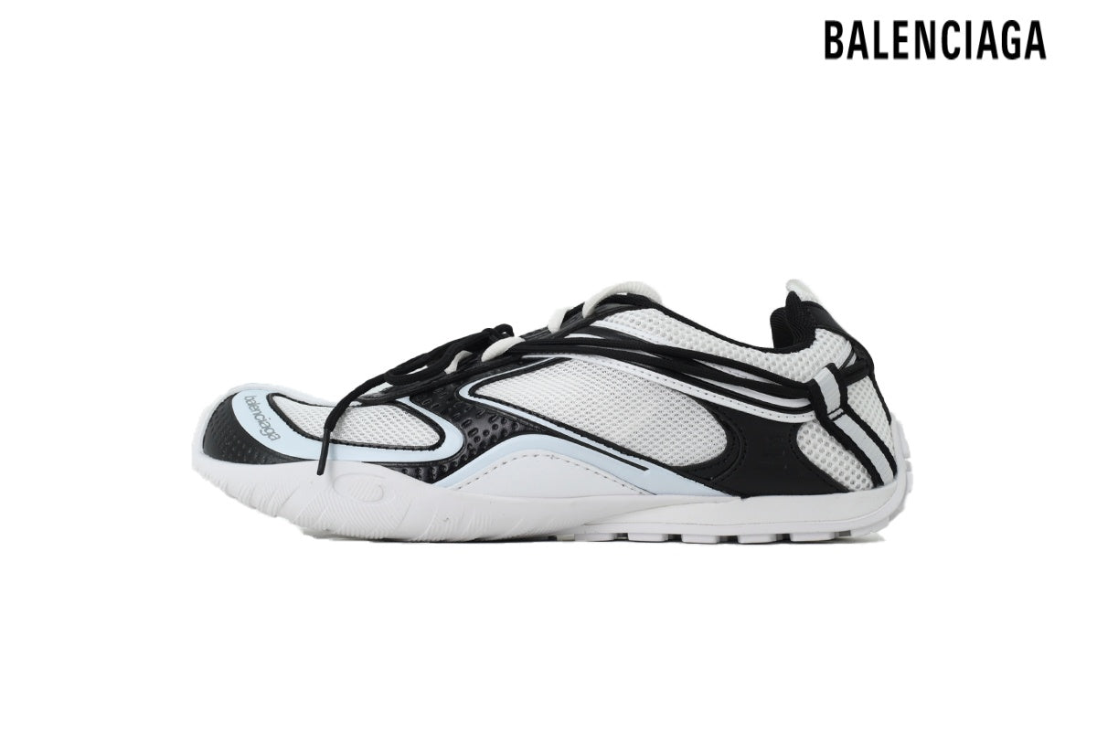 Balenciaga Kicker men's shoes  women sneakers Black White Light Blue