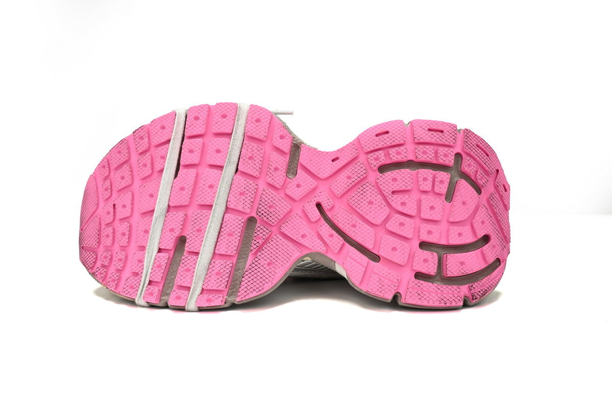 Balenciaga 3XL men's shoes Track Sneaker – Low-Top Chunky Sole balenciaga runners  Off-white pink