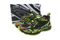 Off-White Be Right Back Women's Men's Shoes | Black & Neon Green Mesh Retro Sneakers