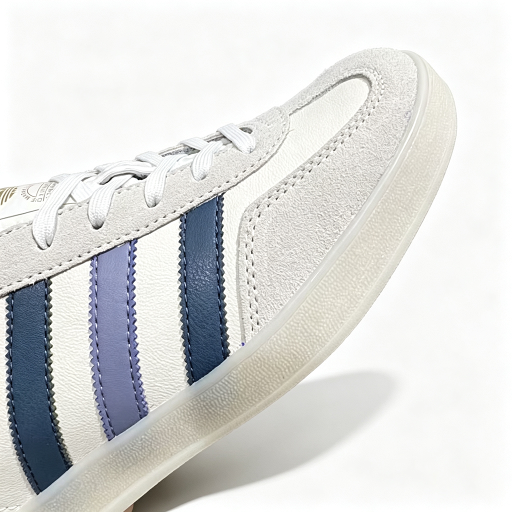 adidas samba  women's shoes  men's samba sneakers adidas samba 'Off White / Dark Blue / Purple'