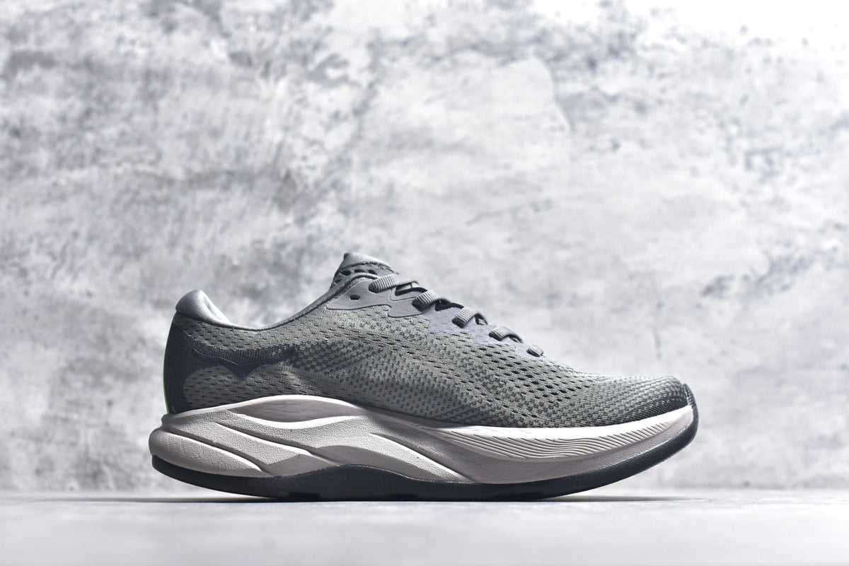 HOKA Rincon 4 Women's Men's Shoes | Gray & Black Mesh Running Sneakers