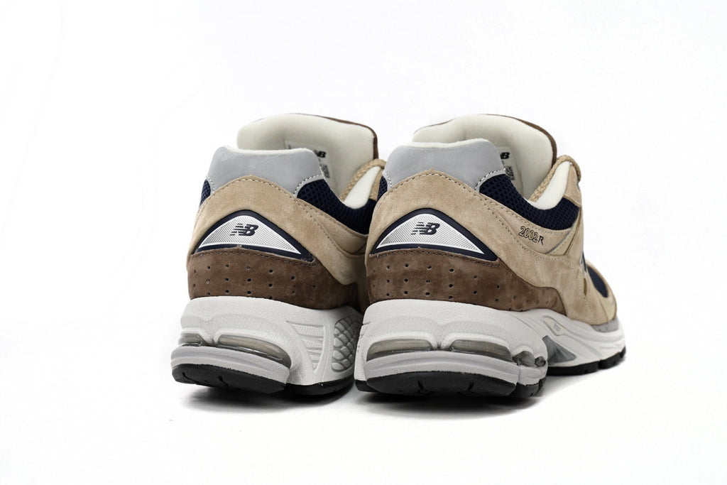 New Balance 2002R Women's & Men's Beige & Navy Retro Lifestyle Sneakers