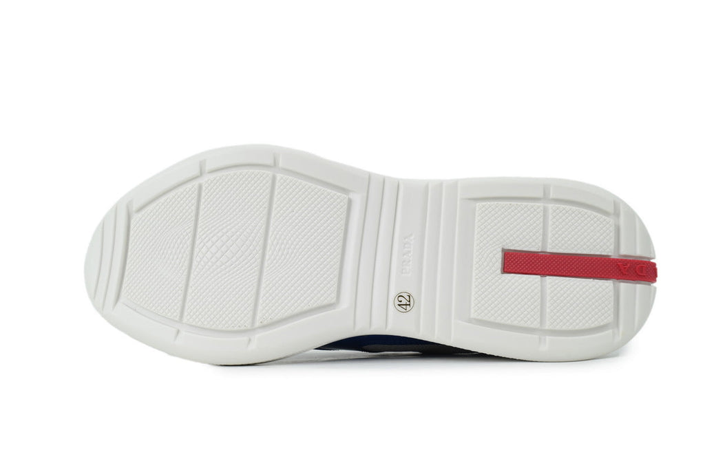 Prada America's Cup Sneakers slip ons womens  prada designer mens shoes Deep blue-gray