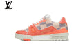 Louis Vuitton Trainer shoes for man  women Sneakers – Orange Damier