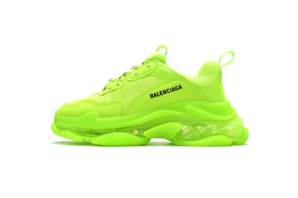 Balenciaga men's shoes Track Triple S Clear Sole Sneakers balenciaga runners Light green