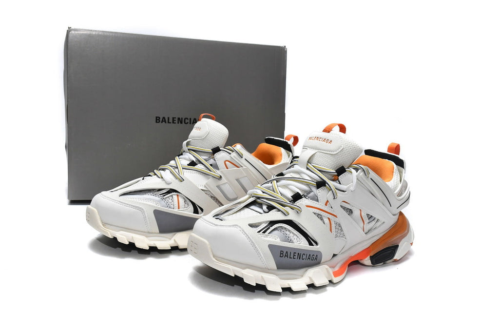 Balenciaga men's shoes  Track Sneakers  balenciaga runners White-orange