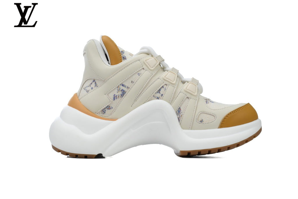 Louis Vuitton LV shoes for man  women Archlight Sneaker – Beige & Brown