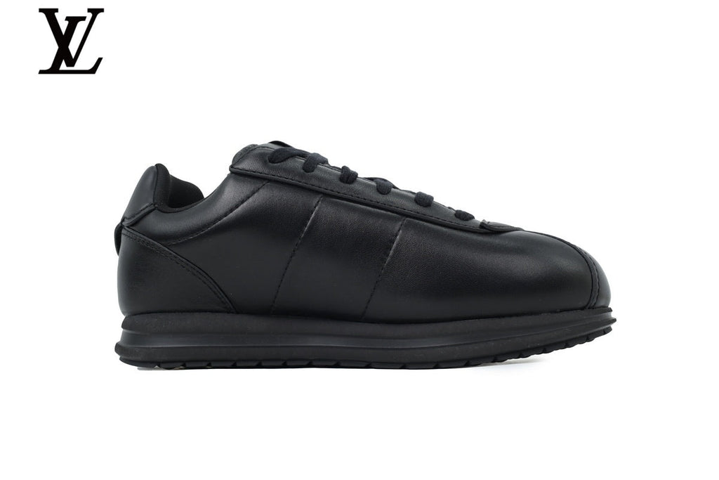Louis Vuitton shoes for man  women Low-Top Leather Sneakers - Black