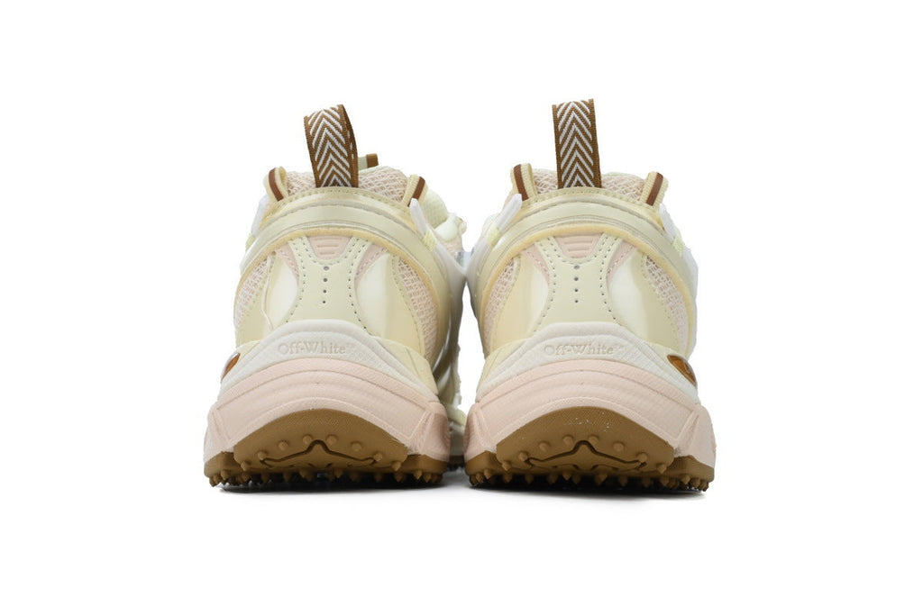 Off-White Be Right Back Women's Men's Shoes | Cream & Beige Mesh Retro Sneakers