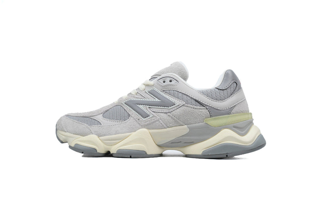 New Balance 9060 Women's & Men's Grey Cream Chunky Retro Sneakers