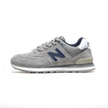 New Balance 574 Women's & Men's Light Grey & Navy Retro Sneakers
