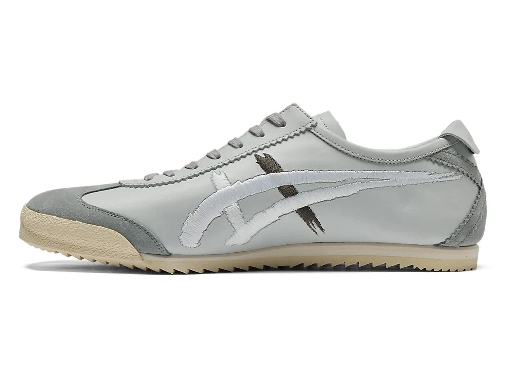 Onitsuka Tiger Mexico 66 Unisex Sneaker Light Grey White Embroidery  running shoes women asics mens shoes
