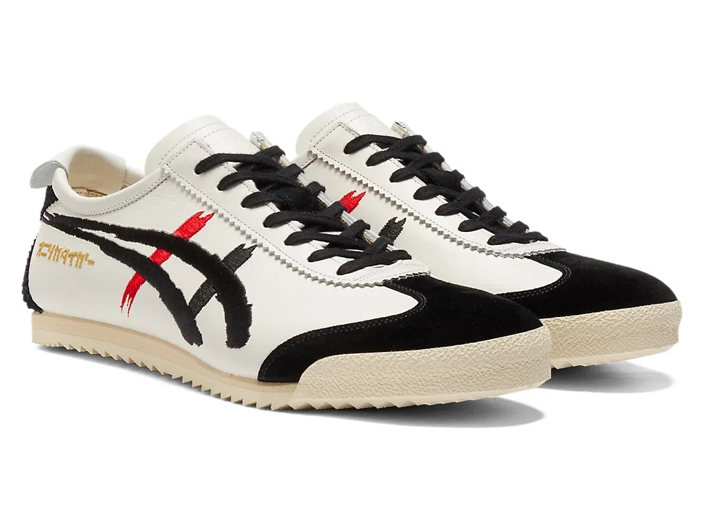 Onitsuka Tiger Mexico 66 Unisex Sneaker White Black Embroidery  running shoes women asics mens shoes