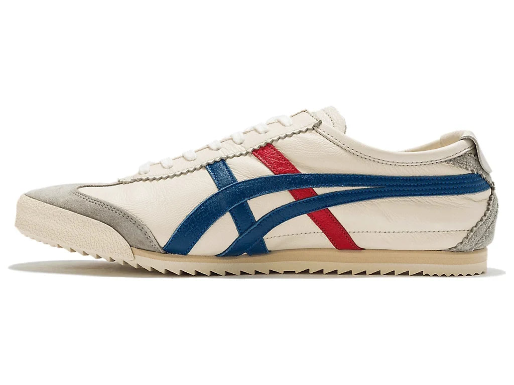 Onitsuka Tiger Mexico 66 Unisex Sneaker Cream Blue Red  running shoes women asics mens shoes