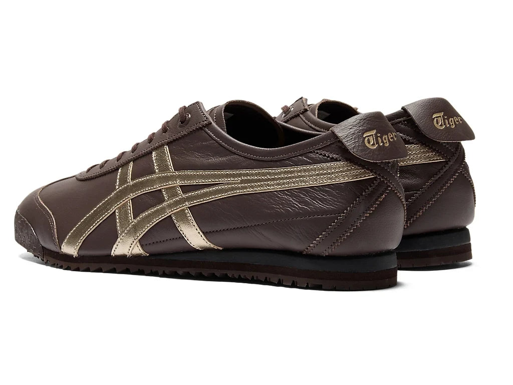 Onitsuka Tiger Mexico 66 Unisex Sneaker Dark Brown Gold  running shoes women asics mens shoes