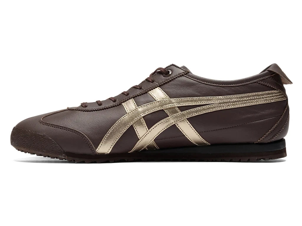 Onitsuka Tiger Mexico 66 Unisex Sneaker Dark Brown Gold  running shoes women asics mens shoes