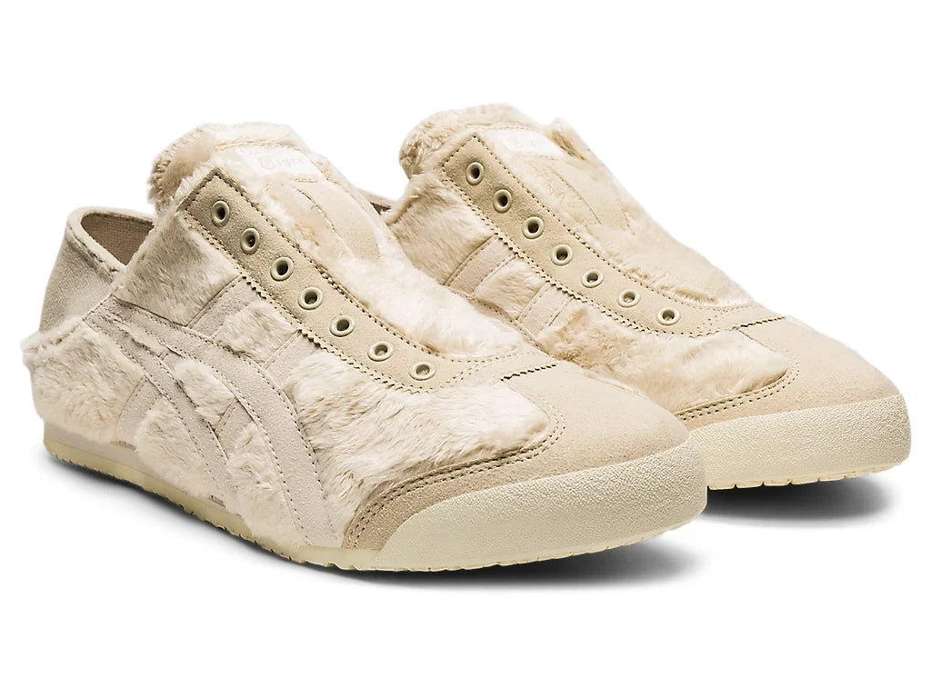 Onitsuka Tiger Mexico 66 Slip-On Unisex Sneaker Beige Furry  running shoes women asics mens shoes