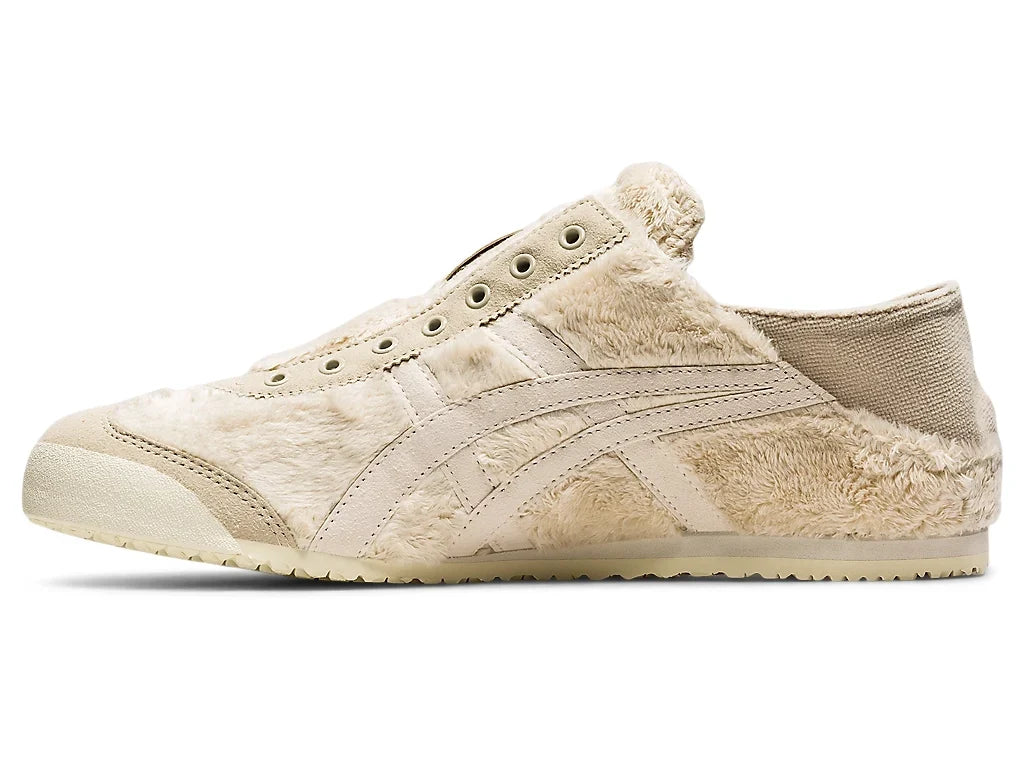 Onitsuka Tiger Mexico 66 Slip-On Unisex Sneaker Beige Furry  running shoes women asics mens shoes