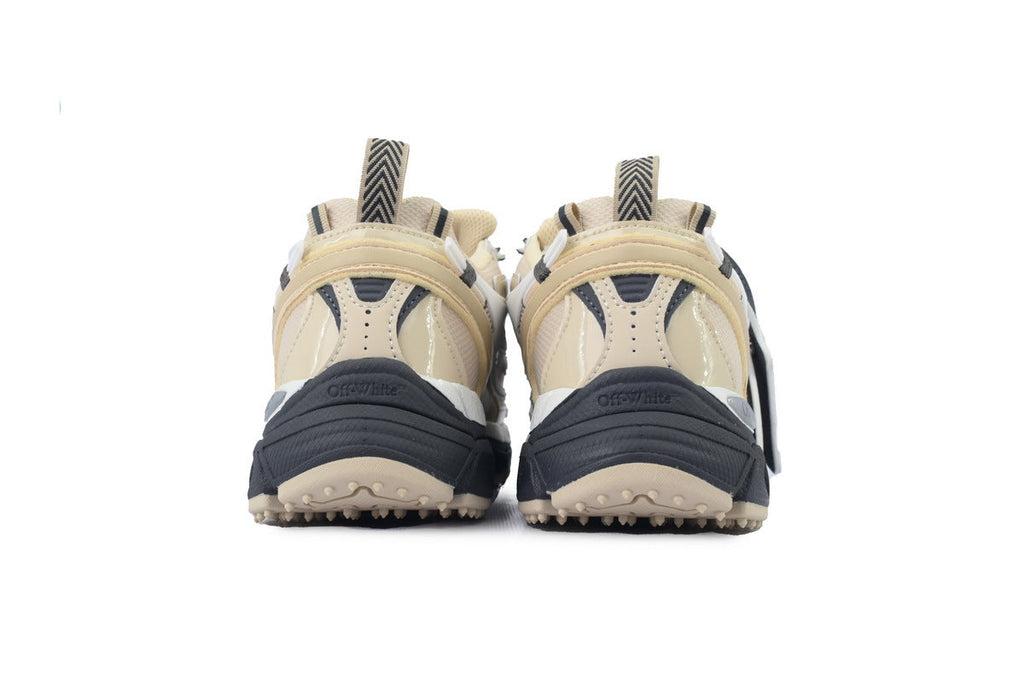 Off-White Be Right Back Women's Men's Shoes | Cream & Beige Black Sole Retro Sneakers