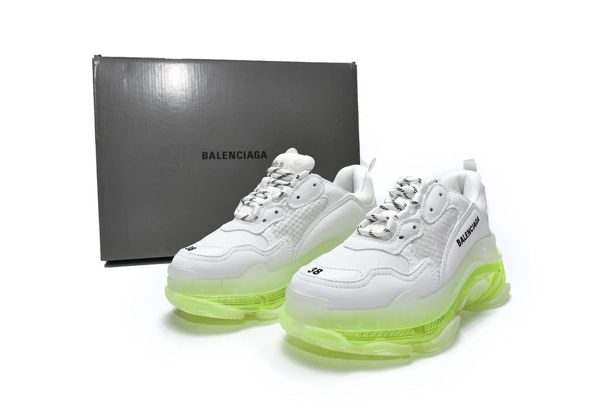 Balenciaga men's shoes Track Triple S Clear Sole Sneakers balenciaga runners White