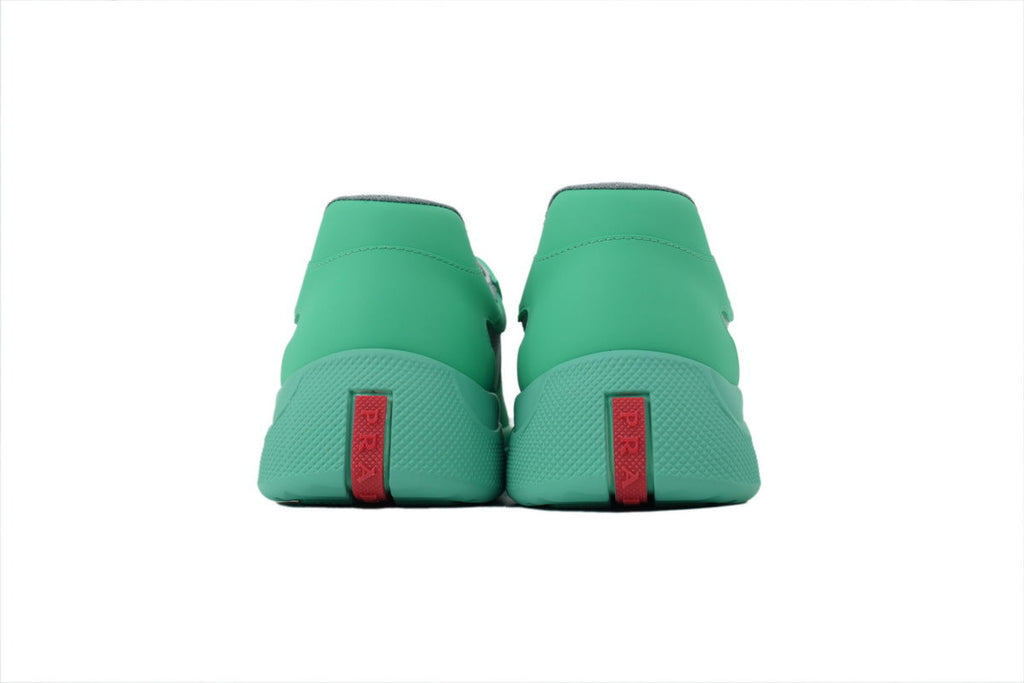 Prada America's Cup Sneakers   slip ons womens  prada designer mens shoes Green-gray