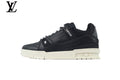 Louis Vuitton Trainer shoes for man  women Sneaker – Black Leather