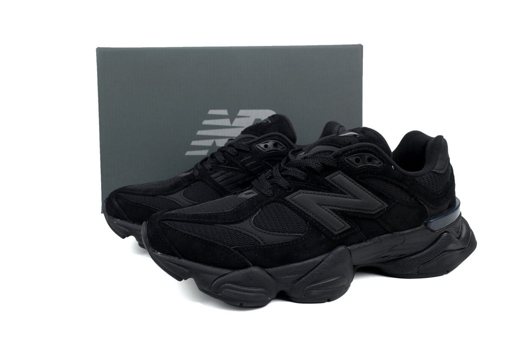 New Balance 9060 Women's & Men's All Black Chunky Retro Sneakers