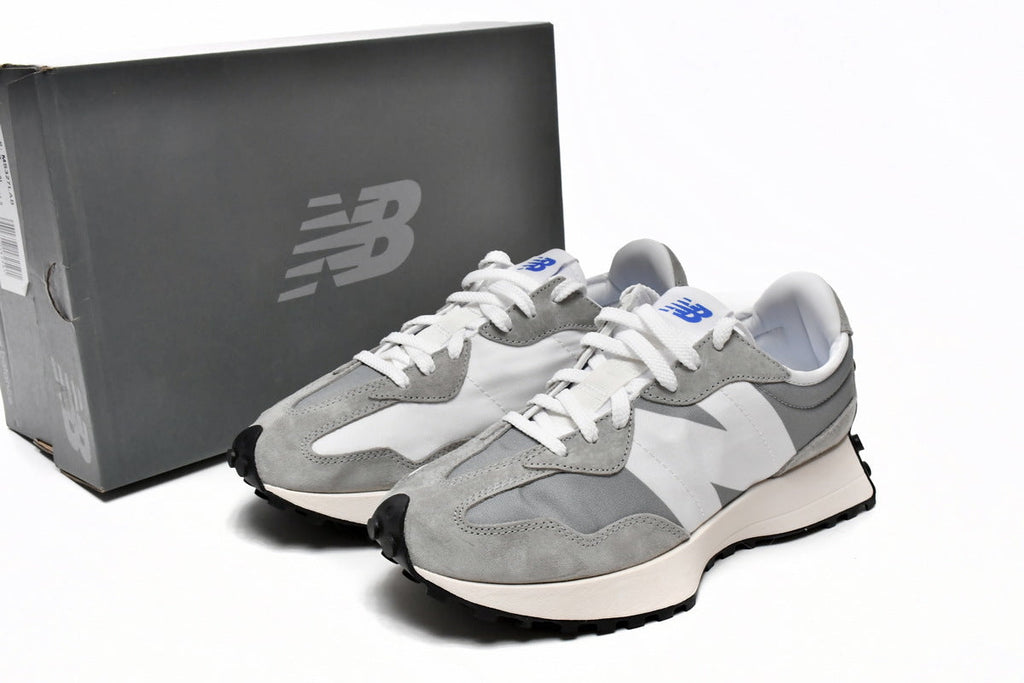 New Balance 327 Women's & Men's Retro Sneakers - Grey & White N Logo