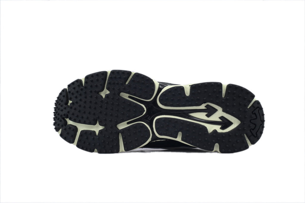 Off-White Be Right Back Women's Men's Shoes | Black & White Cream Sole Retro Sneakers