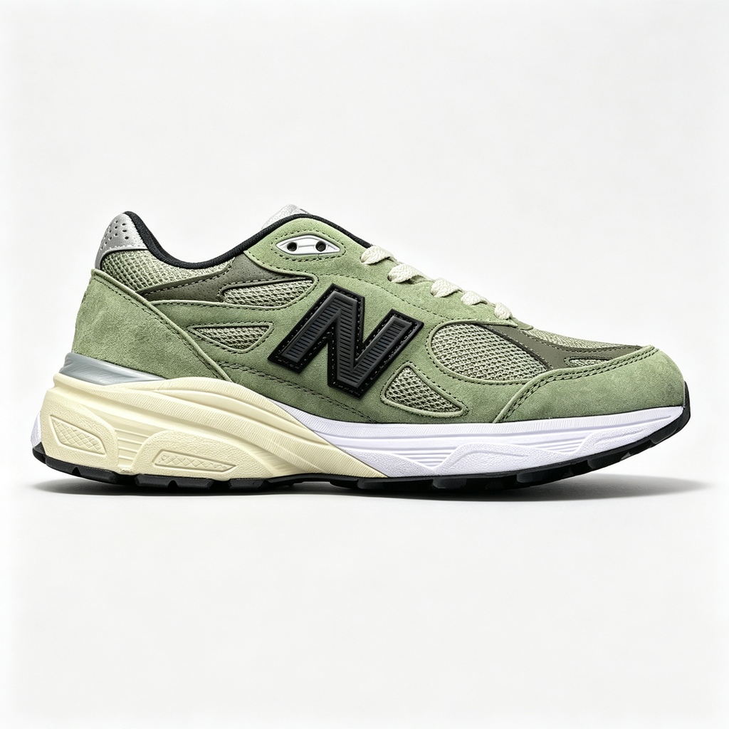 New Balance 990v3 Olive Leaf Teddy Santis Made in USA Women's & Men's Retro Sneakers
