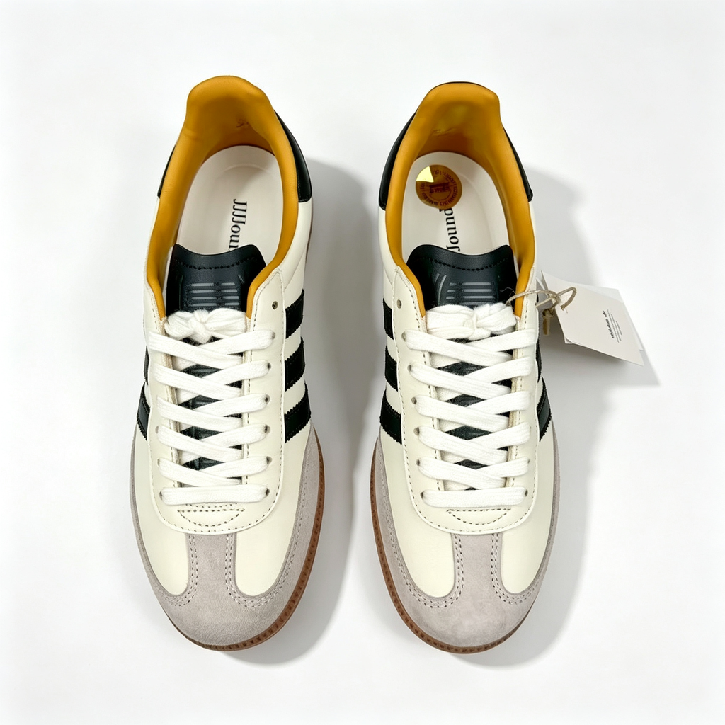 adidas samba  women's shoes  men's samba sneakers adidas samba OG 'Off-White / Black / Gold / Gum'