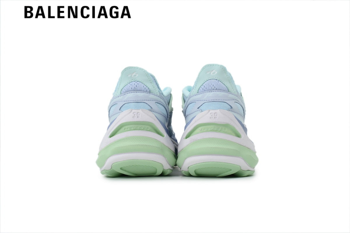 Balenciaga Jet men's shoes  women sneakers Light Blue Mint Gradient