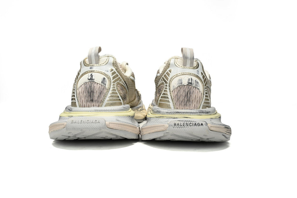 Balenciaga 3XL men's shoes Track Sneaker – Low-Top Chunky Sole balenciaga runners Golden Champagne