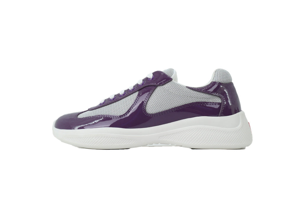 Prada America's Cup Sneakers  slip ons womens  prada designer mens shoes  gray purple