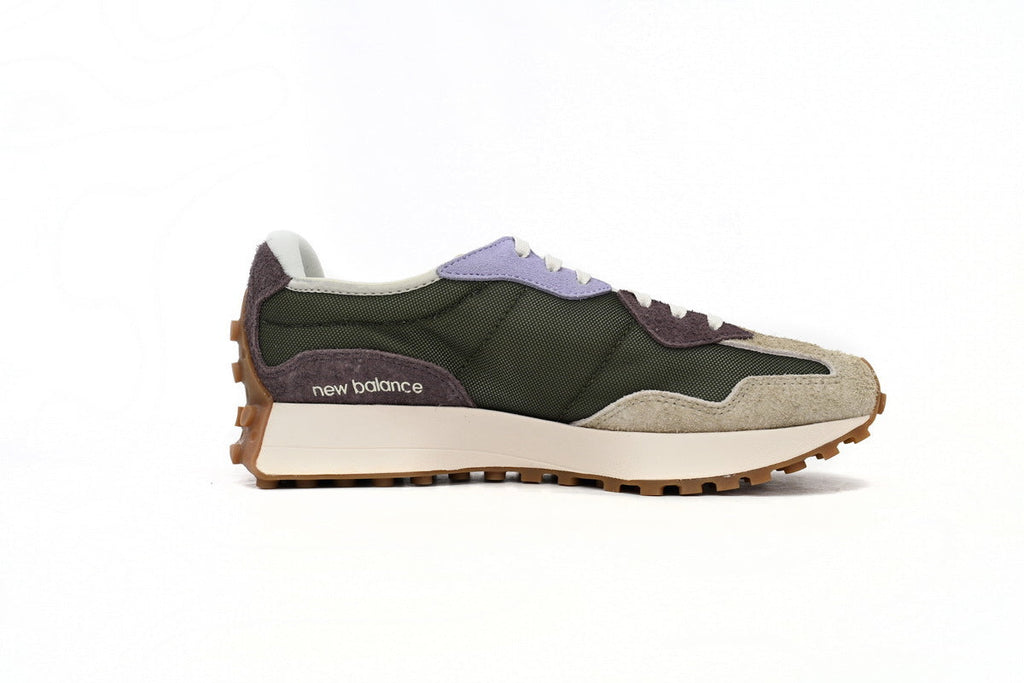 New Balance 327 Olive Beige Purple Women's & Men's Retro Lifestyle Sneakers