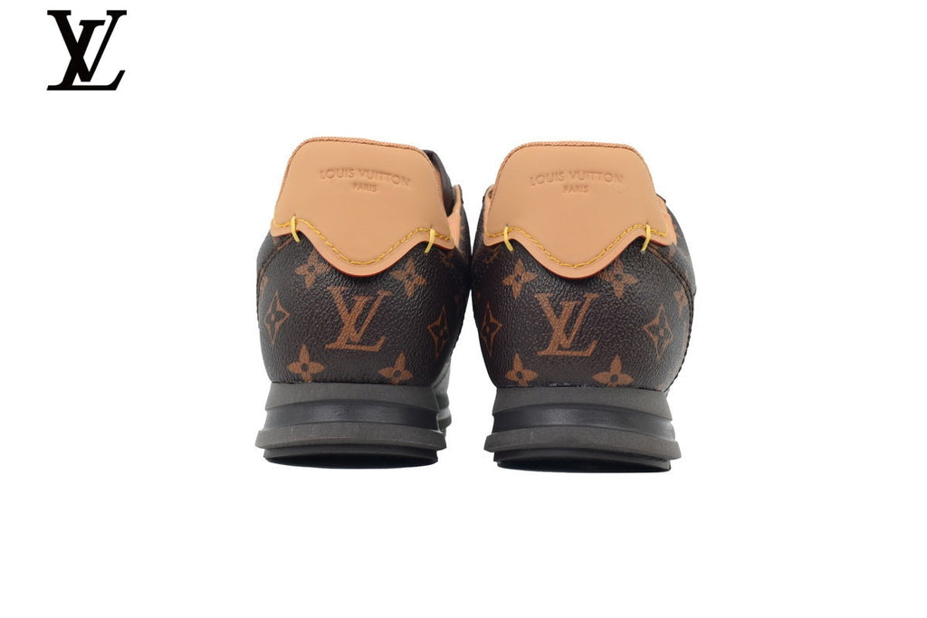 Louis Vuitton Low Top Sneaker in Brown Monogram Canvas with Embossed Logo