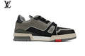 Louis Vuitton LV shoes for man  women Trainer Sneaker – Black & Grey