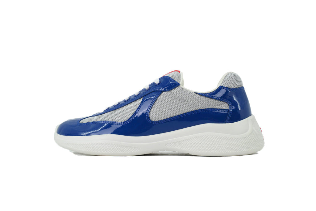 Prada America's Cup Sneakers slip ons womens  prada designer mens shoes Deep blue-gray