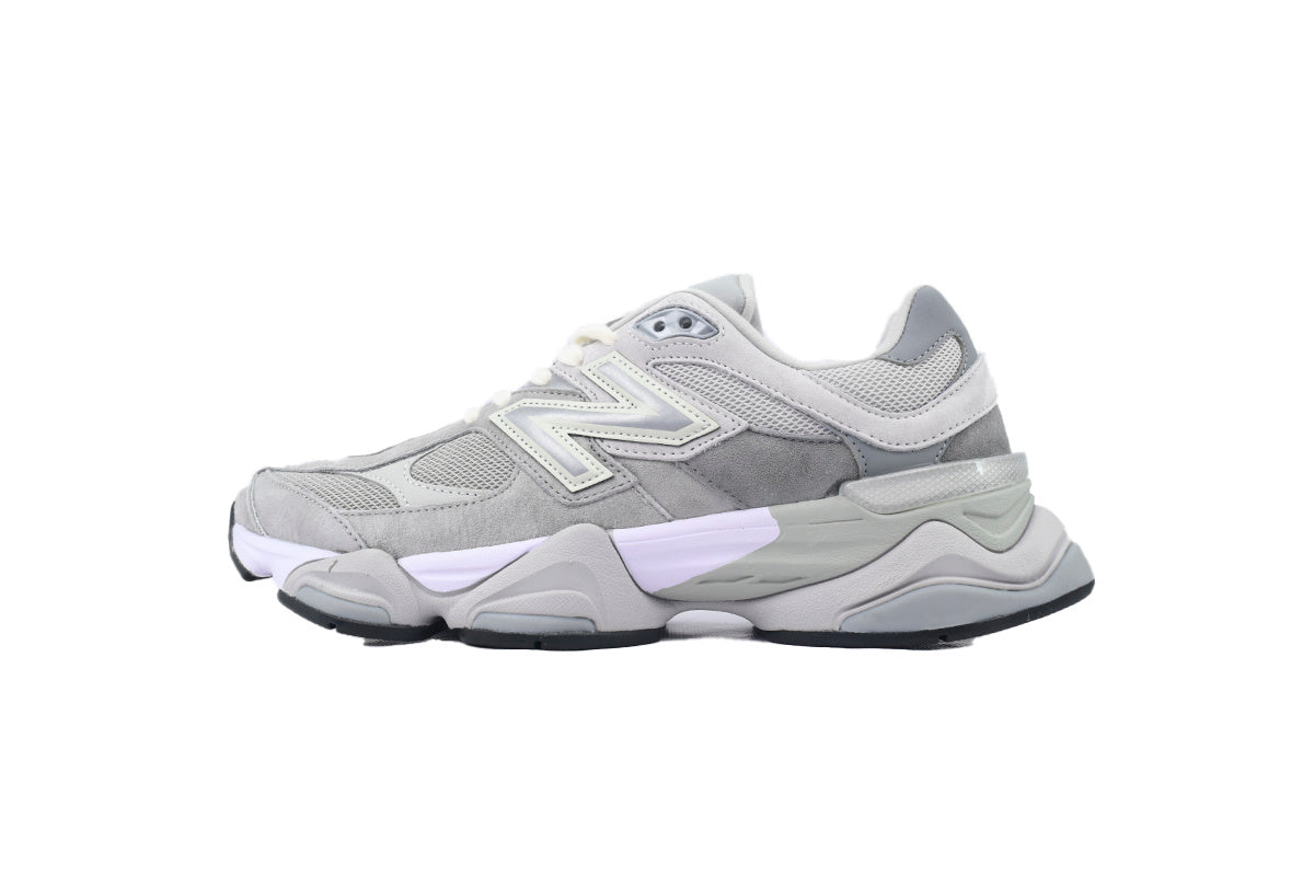 New Balance 9060 Women's & Men's Light Grey & Lilac Chunky Retro Sneakers