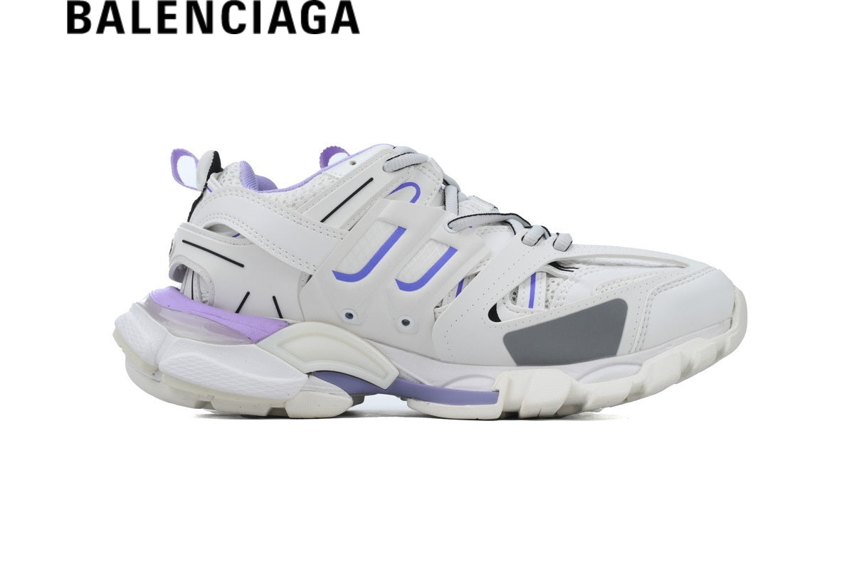 Balenciaga Track men's shoes  women sneakers  White & Purple