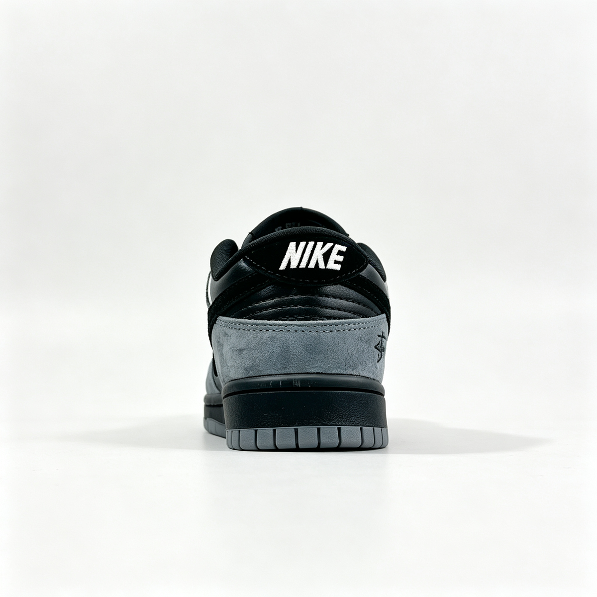 Nike Dunk Low 'Charcoal & Black' – Custom Printed Suede Sneakers