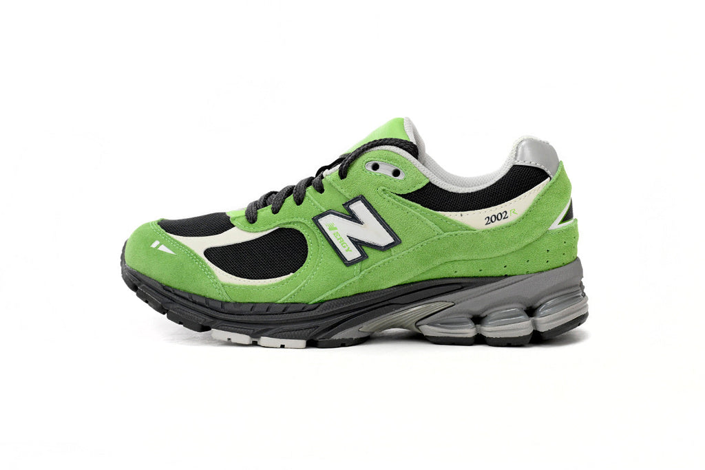 New Balance 2002R Women's & Men's Lime Green & Black Retro Sneakers