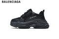 Balenciaga Triple S men's shoes  women sneakers — Full Black