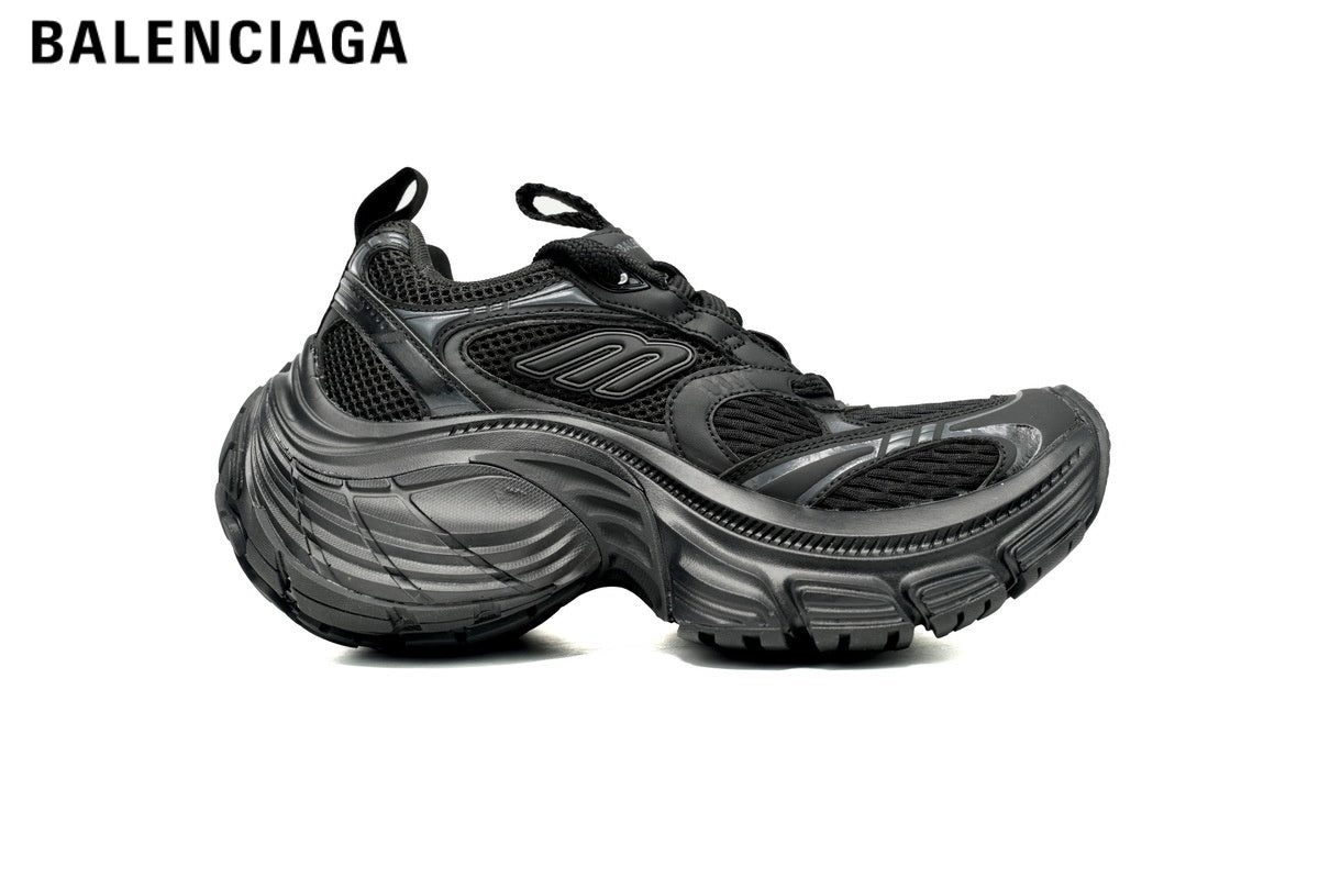 Balenciaga 10XL men's shoes  women sneakers — Black
