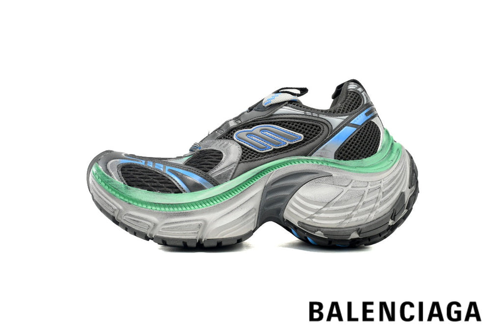 Balenciaga Runner men's shoes  women sneakers – Black, Blue & Green