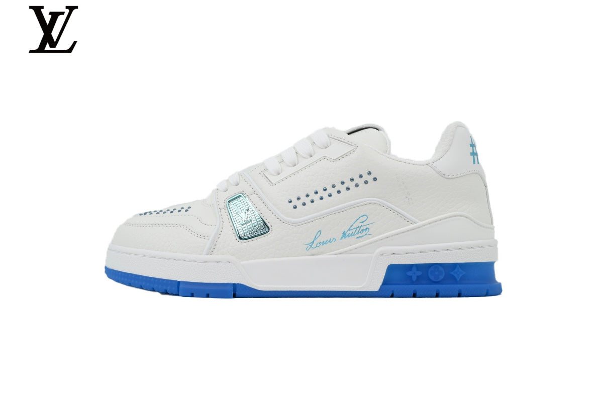 Louis Vuitton LV shoes for man  women Trainer Sneaker