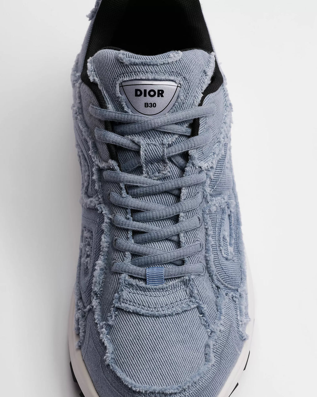 Dior B30 Women's & Men's Shoes - Light Blue / White / Black Distressed Sneakers