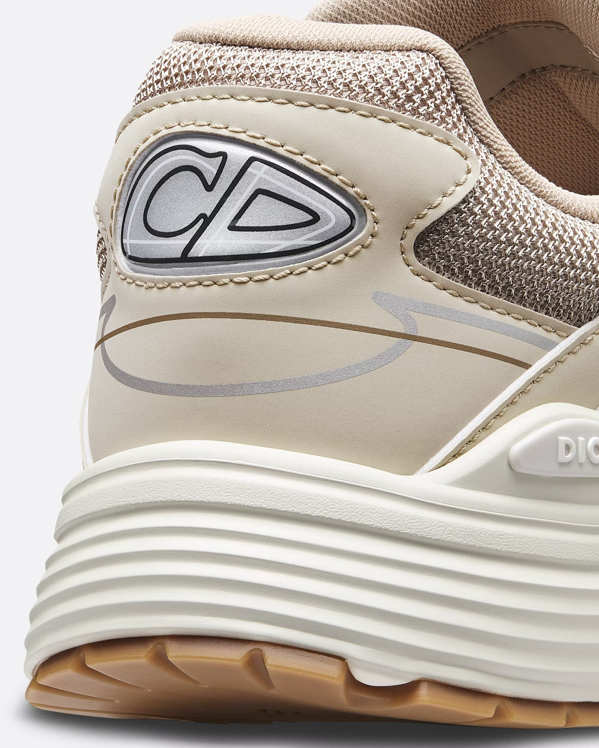 Dior B30 Women's & Men's Shoes - Beige / Cream / Silver / Gum Brown Sneakers