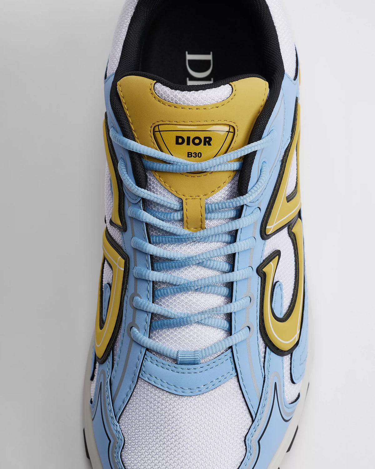 Dior B30 Women's & Men's Shoes - Light Blue / Yellow / White Sneakers