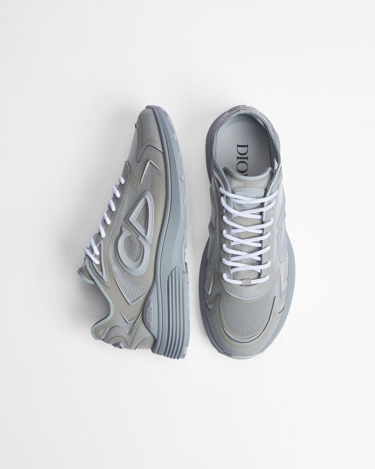 Dior B30 Women's & Men's Shoes - Light Grey / Silver Grey / White Sneakers